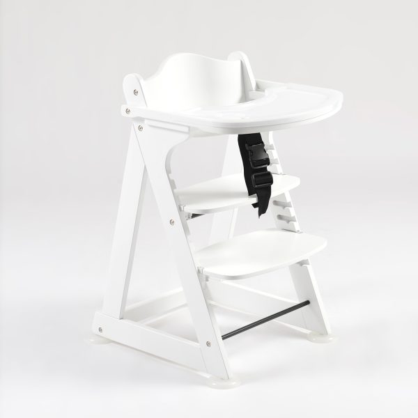 DSC_2737 Adjustable Wooden Baby High Chair, Multifunctional Convertible Toddler Feeding Chair for Home