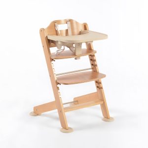 Adjustable Wooden High Chair for Babies & Toddlers