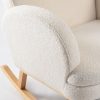 Soft fabric nursery chair upholstery Premium Nursery Rocking Chair with Ottoman | OEM