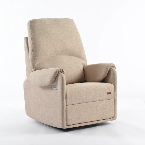 Electric Reclining Glider Nursing Chair - Premium Comfort for Mom & Baby