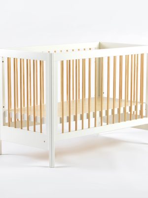 Convertible Baby Crib, 3-in-1 Convertible Crib from Infant to Toddler, Solid Wood Nursery Bed with Adjustable Height, Safe & Non-Toxic for Baby