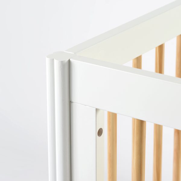 safe baby crib with wooden slats