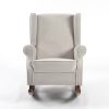Premium Velvet Wingback Rocking Chair for Nursery