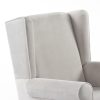 Premium Velvet Wingback Rocking Chair for Nursery