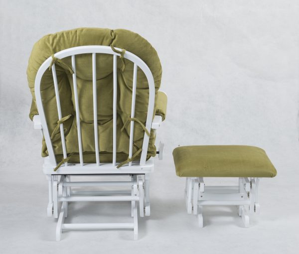 White nursery glider chair with ottoman White nursery glider chair with ottoman