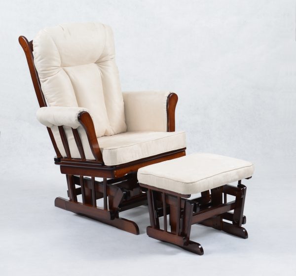 DSC_0401 Classic Nursery Glider Rocking Chair with Ottoman | OEM Baby Furniture Manufacturer