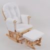 Modern nursery glider chair with ottoman