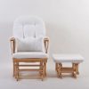 Modern nursery glider chair with ottoman
