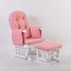 Modern Nursery Glider Chair with Ottoman | OEM Baby Furniture Manufacturer