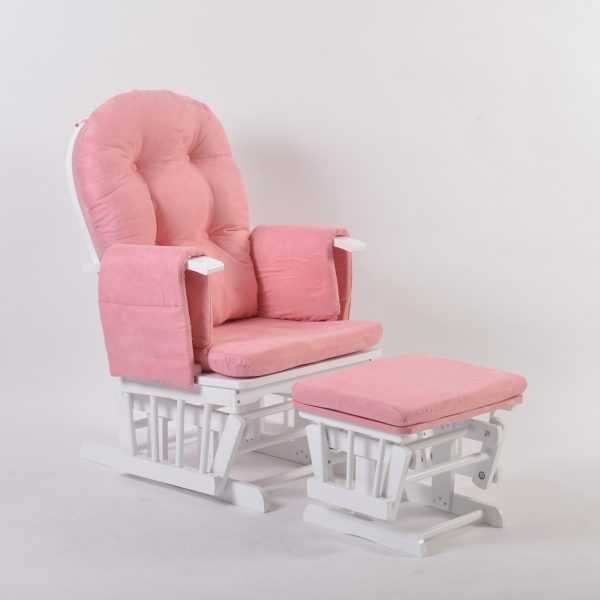 Modern Nursery Glider Chair with Ottoman | OEM Baby Furniture Manufacturer
