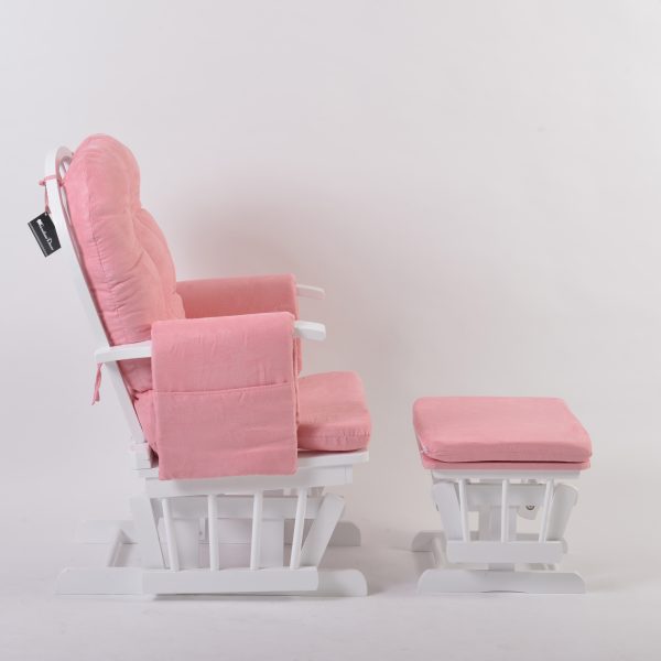 Modern Nursery Glider Chair with Ottoman | OEM Baby Furniture Manufacturer