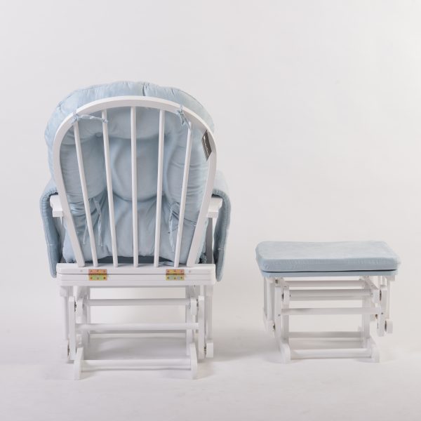 Pink nursery glider chair for baby room
