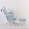 Pink nursery glider chair for baby room