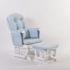 Pink nursery glider chair for baby room