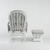 Grey nursery rocking chair with ottoman