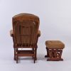 DSC_4052 Classic Nursery Glider Rocking Chair with Ottoman | OEM Baby Furniture Manufacturer