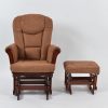 DSC_5834 Classic Nursery Glider Rocking Chair with Ottoman | OEM Baby Furniture Manufacturer