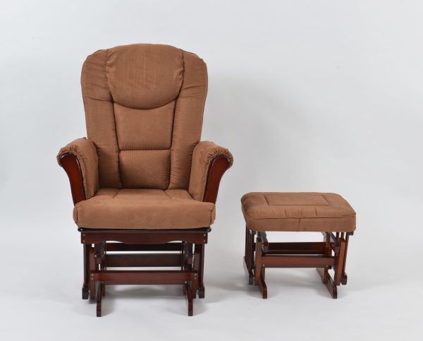 DSC_5834 Classic Nursery Glider Rocking Chair with Ottoman | OEM Baby Furniture Manufacturer