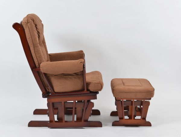 DSC_5836 Classic Nursery Glider Rocking Chair with Ottoman | OEM Baby Furniture Manufacturer