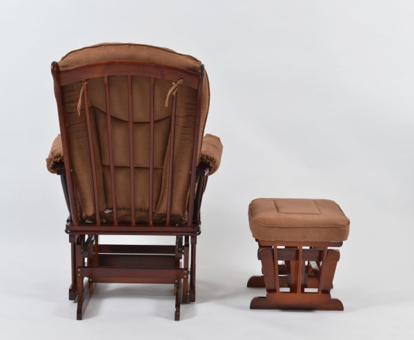 DSC_5837 Classic Nursery Glider Rocking Chair with Ottoman | OEM Baby Furniture Manufacturer
