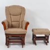 DSC_5838 Classic Nursery Glider Rocking Chair with Ottoman | OEM Baby Furniture Manufacturer