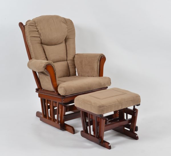 DSC_5839 Classic Nursery Glider Rocking Chair with Ottoman | OEM Baby Furniture Manufacturer