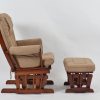 DSC_5840 Classic Nursery Glider Rocking Chair with Ottoman | OEM Baby Furniture Manufacturer