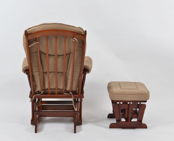 DSC_5841 Classic Nursery Glider Rocking Chair with Ottoman | OEM Baby Furniture Manufacturer