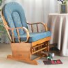 Custom Wooden Nursery Rocking Chair custom wooden nursery rocking chair with upholstered cushions