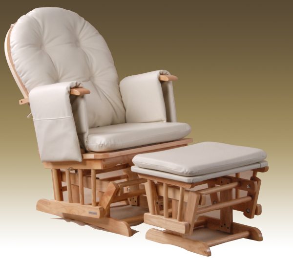 Wooden Nursery Rocking Chair Design wooden nursery rocking chair with comfortable padded cushions