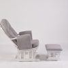 Adjustable Reclining Glider Chair with Ottoman
