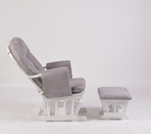 Adjustable Reclining Glider Chair with Ottoman