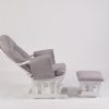 Adjustable Reclining Glider Chair with Ottoman