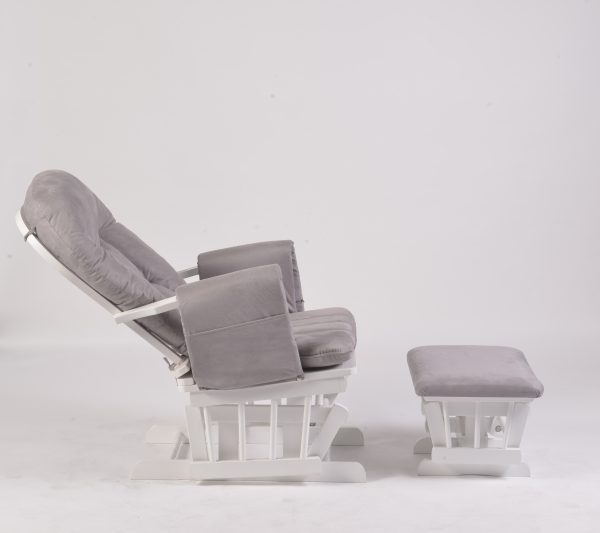 Adjustable Reclining Glider Chair with Ottoman