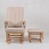 1DSC_1936 Wooden Nursery Glider Chair with Ottoman