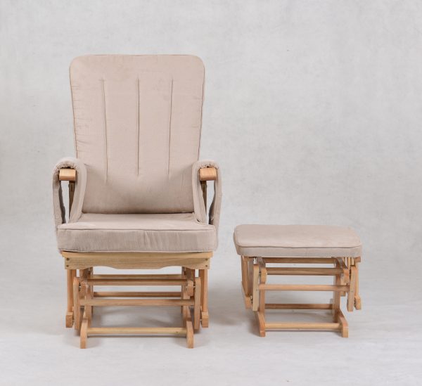 1DSC_1936 Wooden Nursery Glider Chair with Ottoman