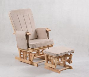 Nursery Glider Chair with Ottoman