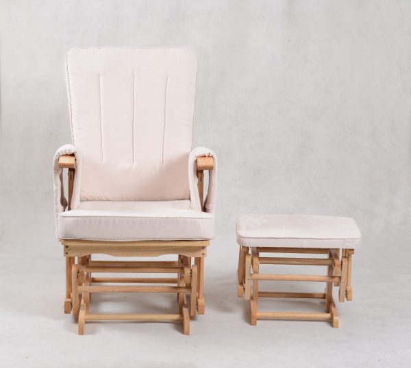 1DSC_1952 Wooden Nursery Glider Chair with Ottoman