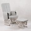 1DSC_1958 Wooden Nursery Glider Chair with Ottoman