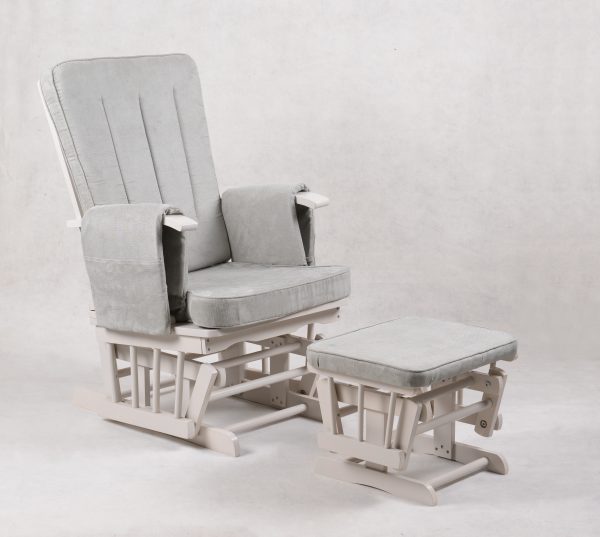 1DSC_1958 Wooden Nursery Glider Chair with Ottoman