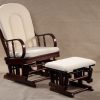Wooden Rocking Chair with Ottoman classic wooden rocking chair with matching ottoman for nursery