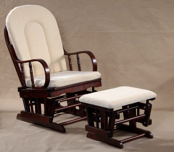 Wooden Rocking Chair with Ottoman classic wooden rocking chair with matching ottoman for nursery
