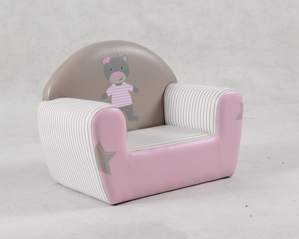 Custom Pink Cat Kids Armchair Sofa