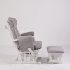 23t (2) Adjustable Backrest Glider Chair with Ottoman