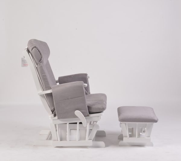 23t (2) Adjustable Backrest Glider Chair with Ottoman