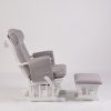 23t (3) Adjustable Backrest Glider Chair with Ottoman