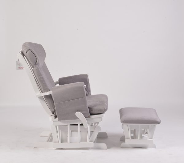 23t (3) Adjustable Backrest Glider Chair with Ottoman