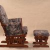 _DSC0243 Upholstered Wooden Glider Chair with Ottoman