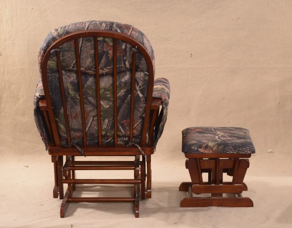 _DSC0244 Upholstered Wooden Glider Chair with Ottoman