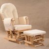 _DSC0253 OEM Modern Nursery Glider Chair with Ottoman for Baby Feeding Room